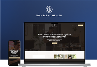 A visual mockup of transcend Health Group website, by NGNG