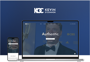 A visual mockup of Kevin O'Connor's website, by NGNG