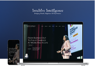 A visual mockup of Intuitive Inteligence's website, by NGNG